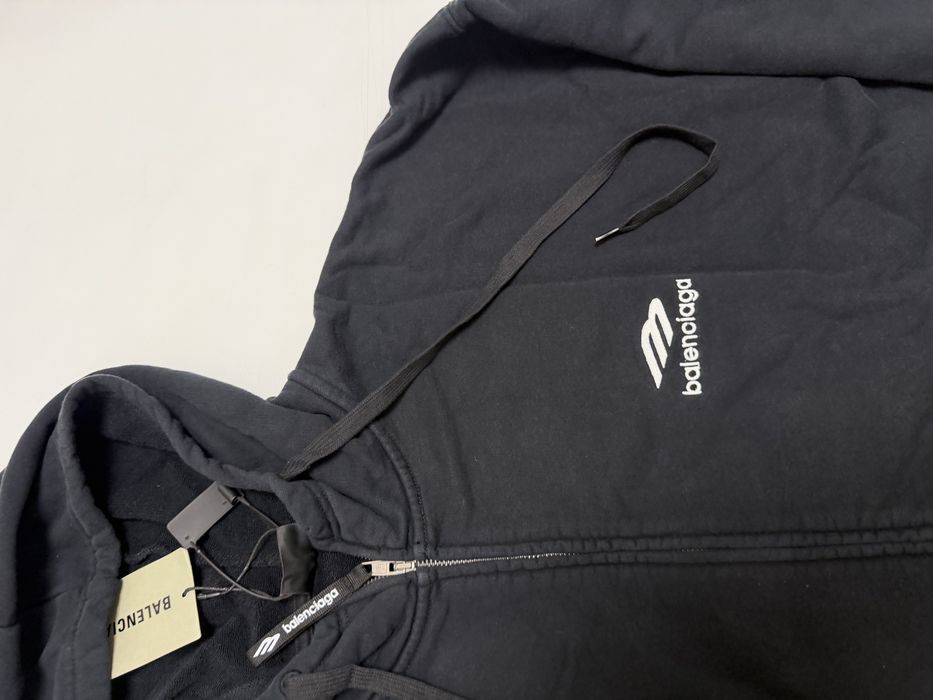 зип худи Balenciaga layered logo zip up M L vetements rick owens project gr