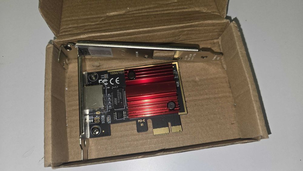Karta sieciowa LAN PCI-E 2,5Gbps 2.5G low profile+standard Linux Win.