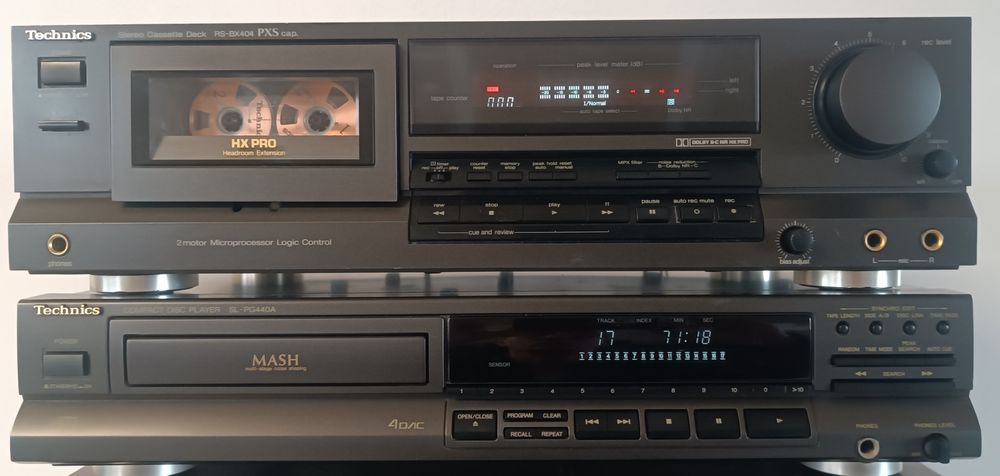 Wieża Technics 6 elementów Pioneer  Kenwood Onkyo Akai