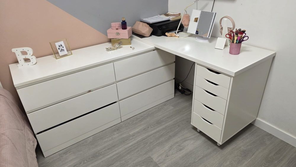 Mobilia Quarto completo solteiro Branco
