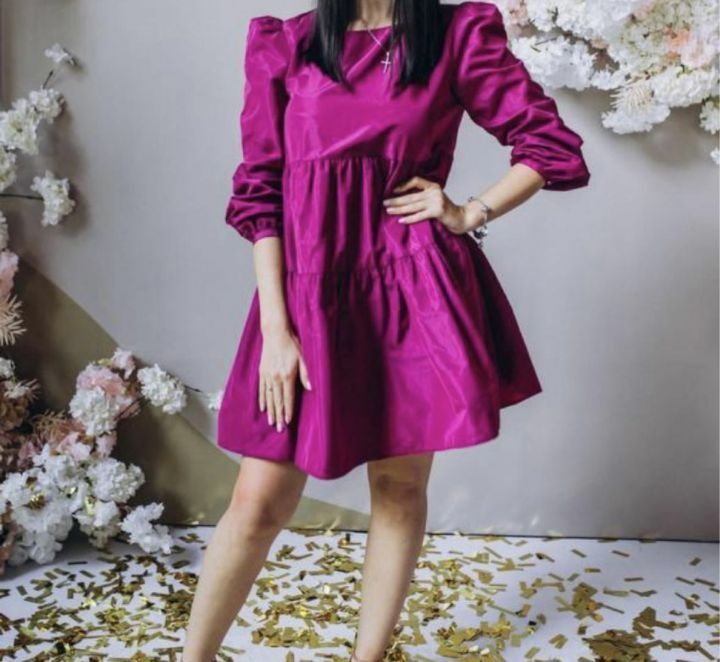 Платье цвета фуксии Zara