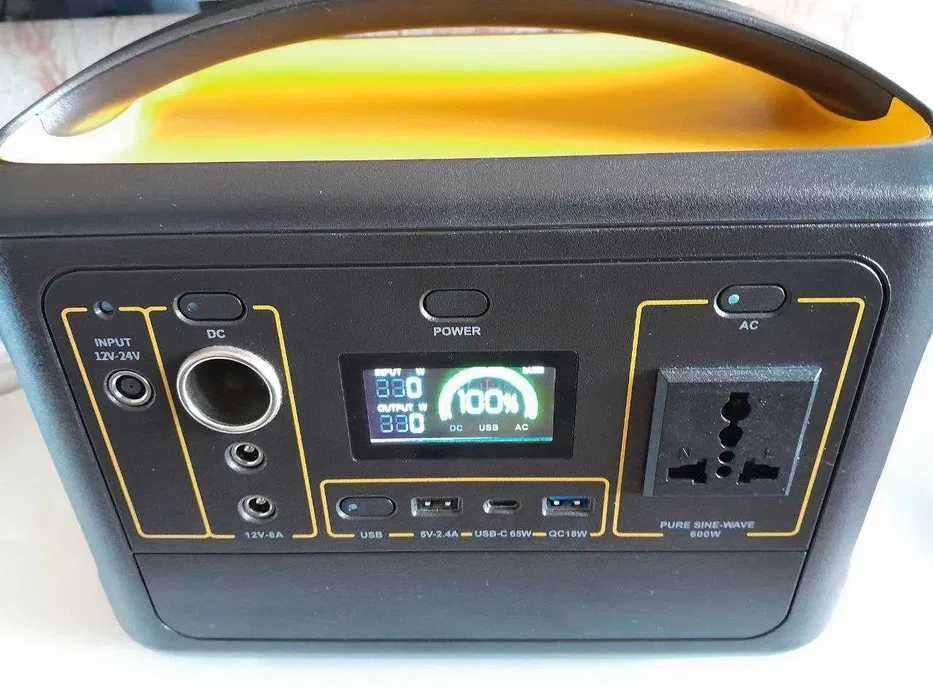 Мобільна зарядна станція Power station 600W (1000 W пікова). ГАРАНТІЯ
