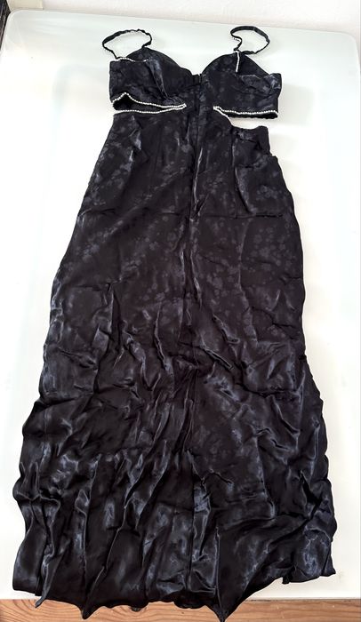 Vestido cetim midi novo reserved 32/34