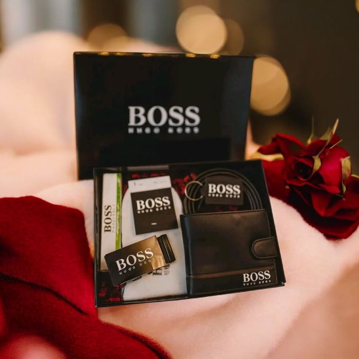Zestaw walentynkowy z prezentowym eleganckim pudełkiem Hugo Boss promo
