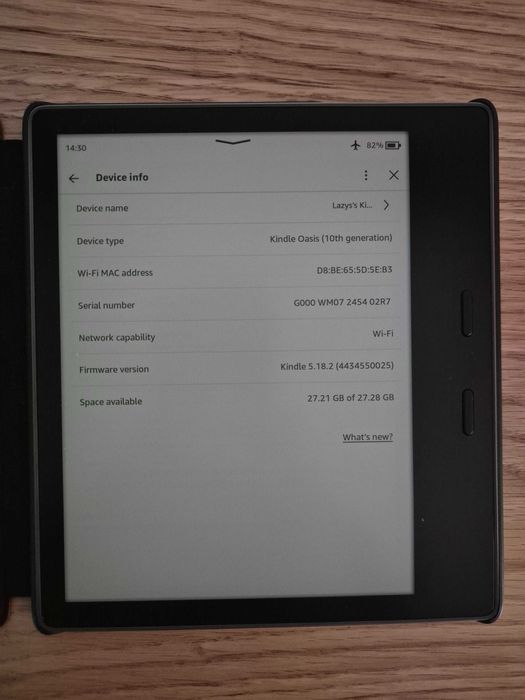Amazon Kindle Oasis Gen 10 32GB