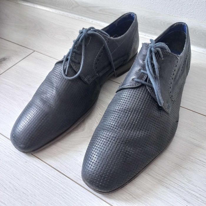 Buty skórzane BUGATTI czarne rozm 42