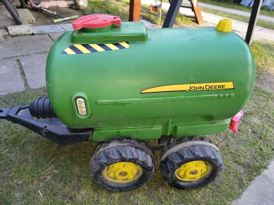 REZERWACJA Przyczepa cysterna ,beczka do traktoru dziecięcego duża  firmy John Deere