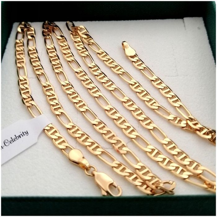 Biżuteria Ze Stali Chirurgicznej Złota, Damski Pozłacany Łańcuszek Guc