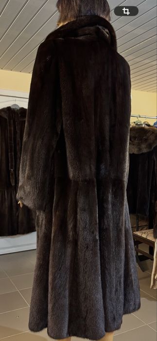 Рр 48-50. Норковая шуба в пол.  Плюшечка NAFA!
