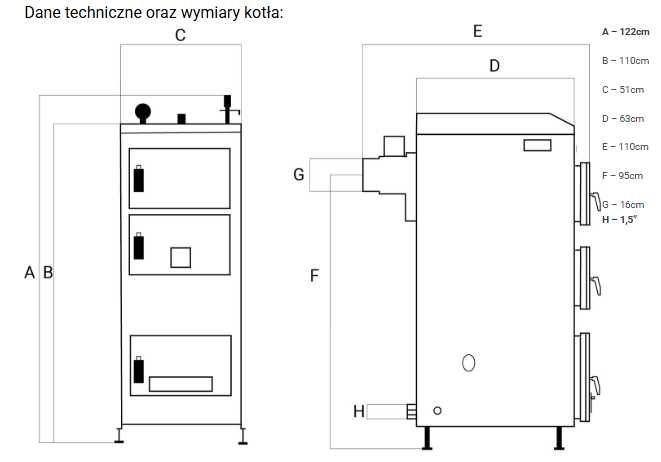 Kocioł, piec, kotły na węgiel UNIEKO PLUS 12kW. Producent! Gwarancja!