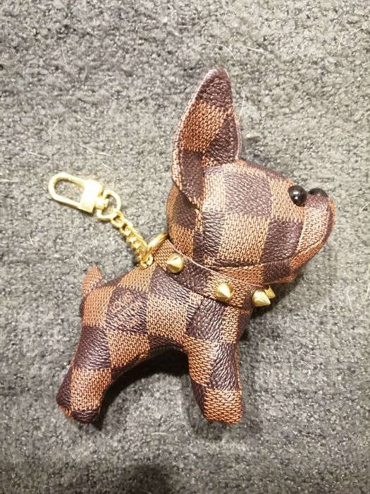 Breloczek buldog piesek Louis Vuitton lv keychain