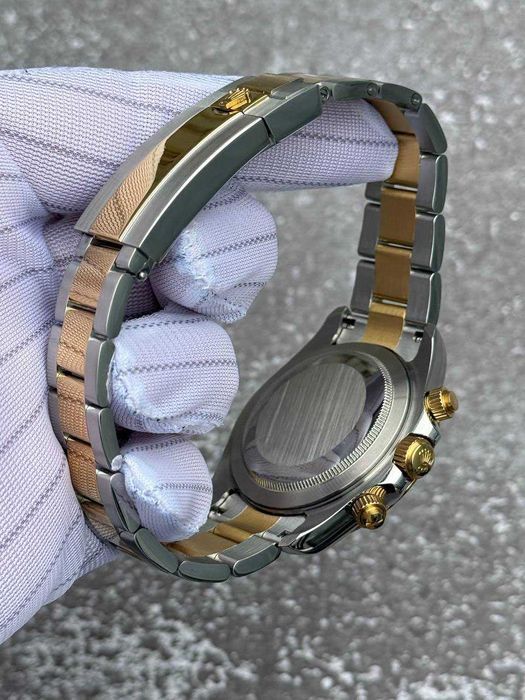 Чоловичий годинник Rolex Daytona Steel and Gold White