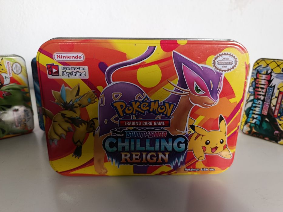 Pokémon caixas metálicas