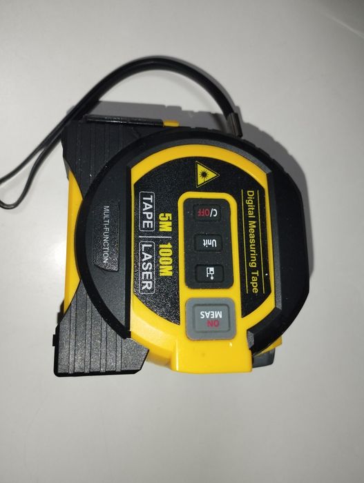Dalmierz laserowy 3 w 1 , cyfrowa taśma miernicza 5 m , laser 100 m