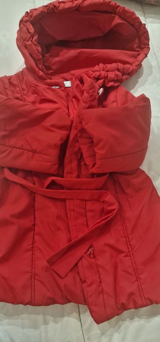 Red waterproof coat