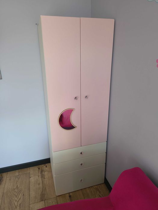 Szafa Ikea SMASTAD / PLATSA Szafa, biała z 3 szufladami 60x57x181 cm