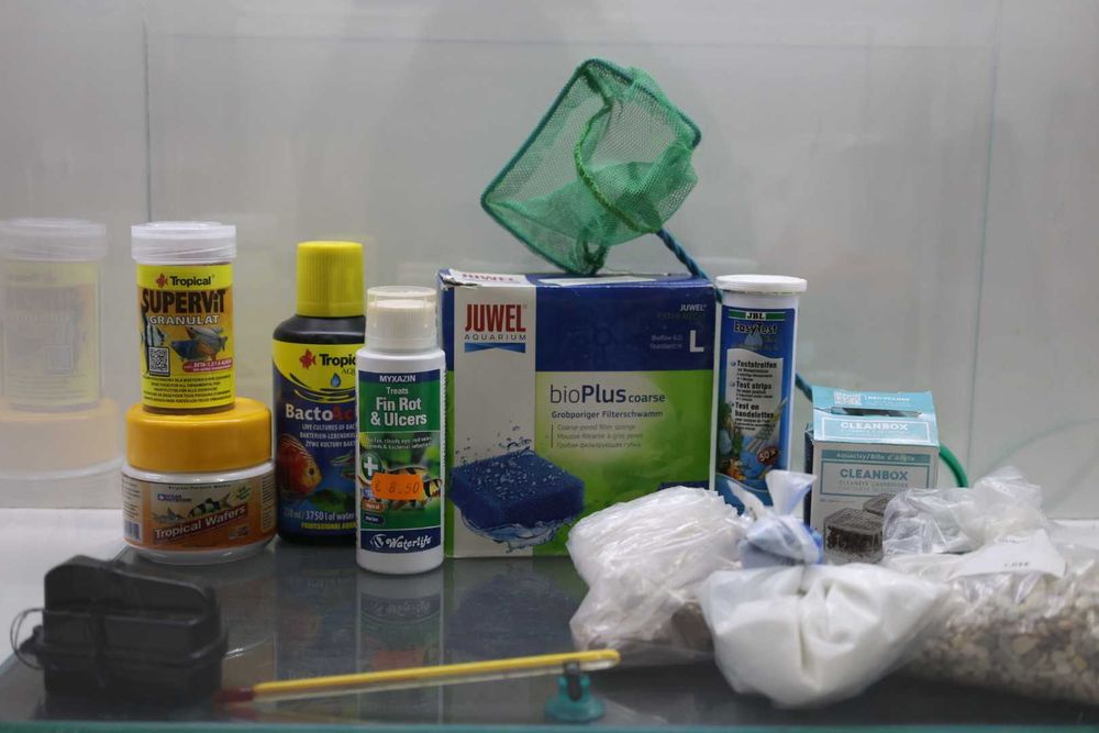 Aquário - conjunto completo com tampa