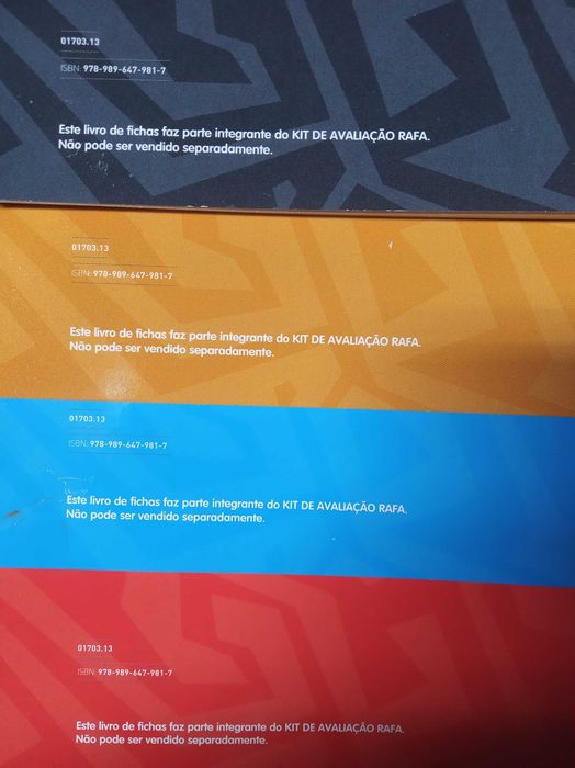 4 Livros de Fichas Apoio 3º Ano 'Rafa 3'
