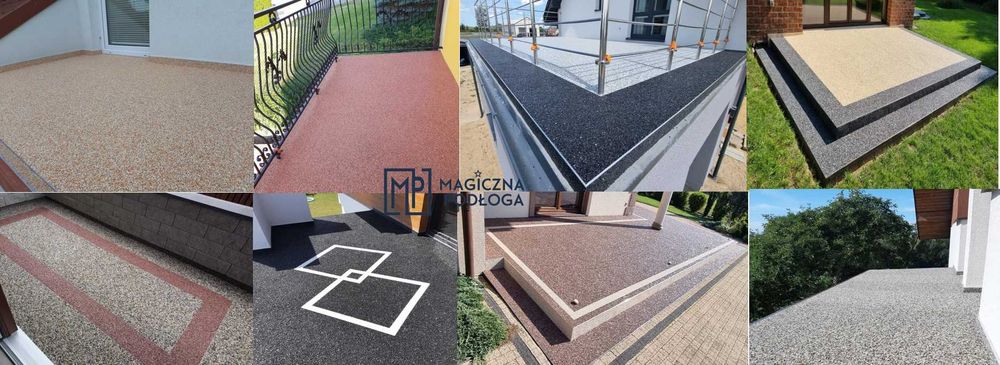Kamienny dywan Żywica epoksydowa Mikrocement TARAS BALKON SCHODY GARAŻ