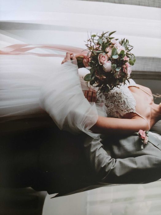 Suknia ślubna tiul koronka GRATIS biżuteria ślubna