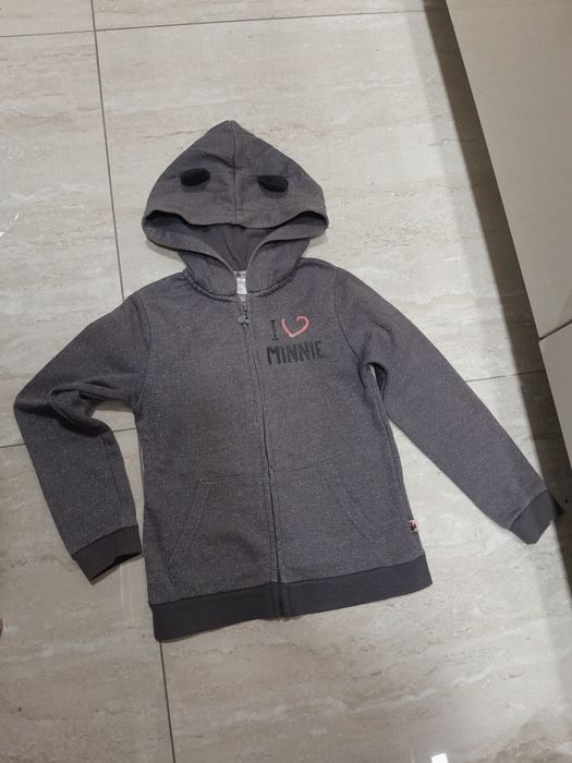 Bluza 128  kolor szary Myszka Minnie