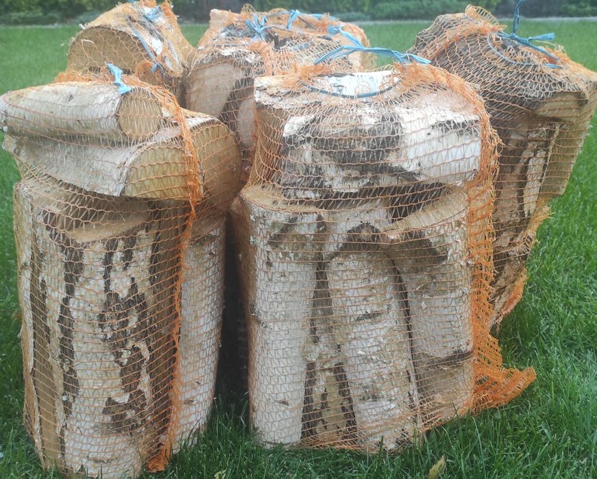 Drewno kominkowe / opałowe workowane(brzoza)