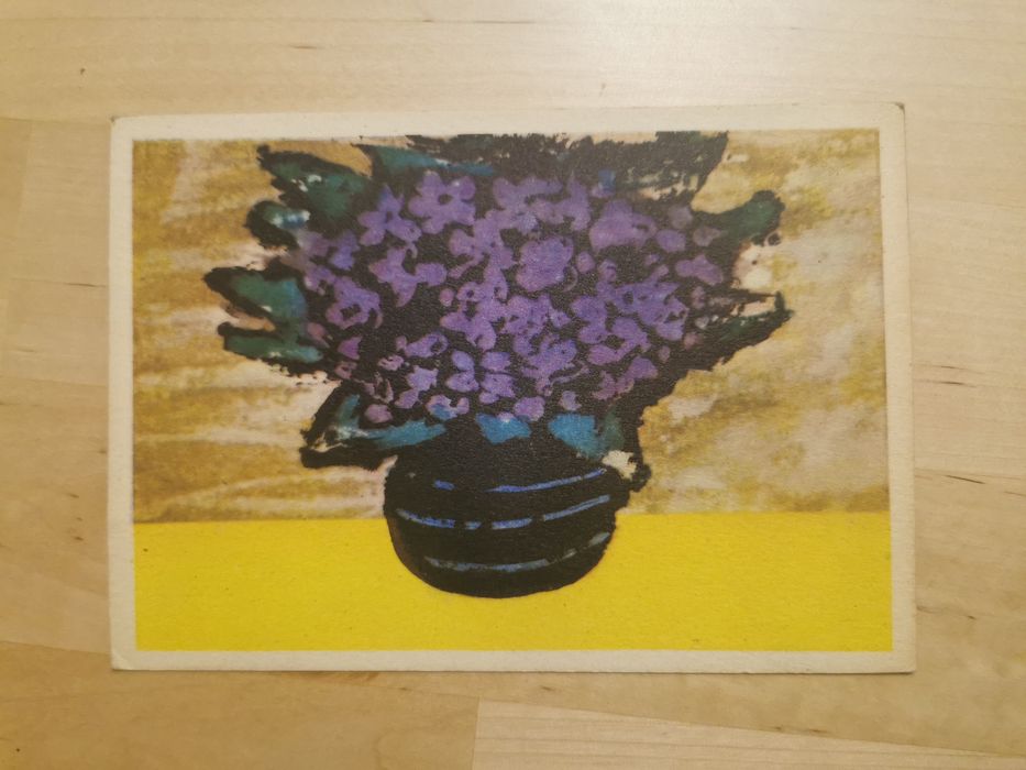 Pocztówka kwiaty Zenon Januszewski