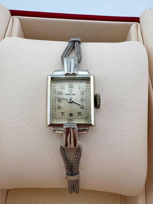 Omega 14k złocona Art Deco lata 50