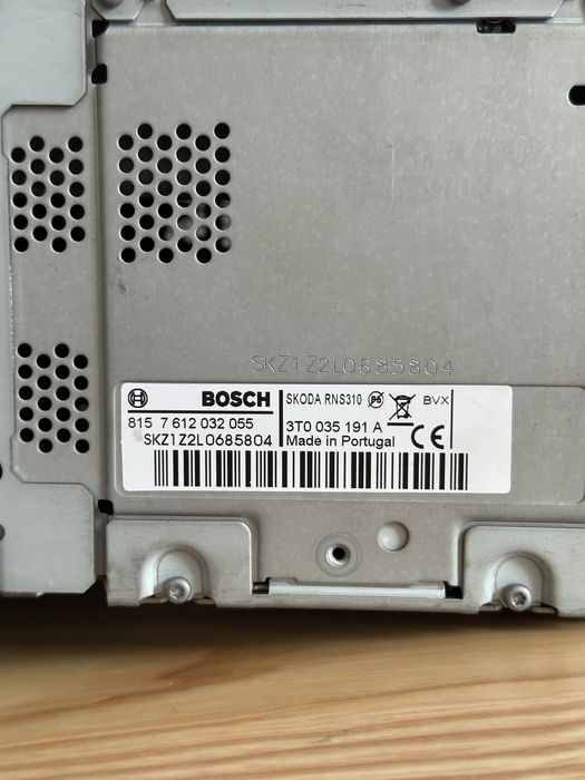 Магнітола Škoda RNS 310 Bosch