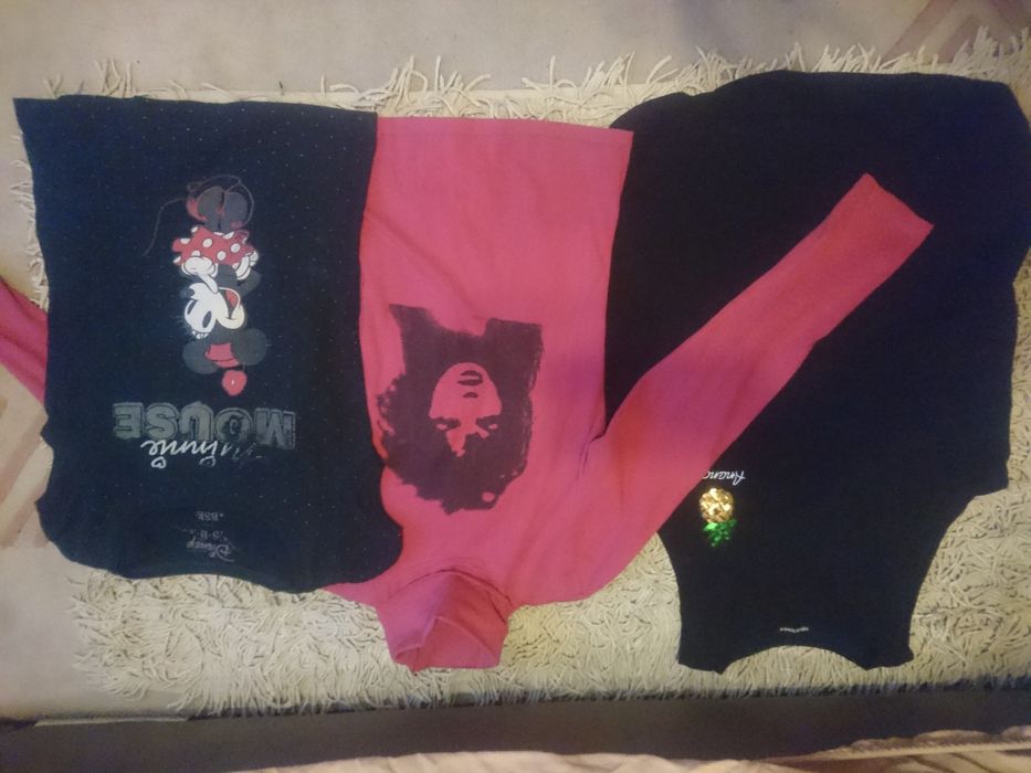 3 bluzk dziewczęcei M/L