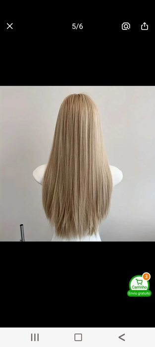 Peruca Natural - Simula Cabelo Humano