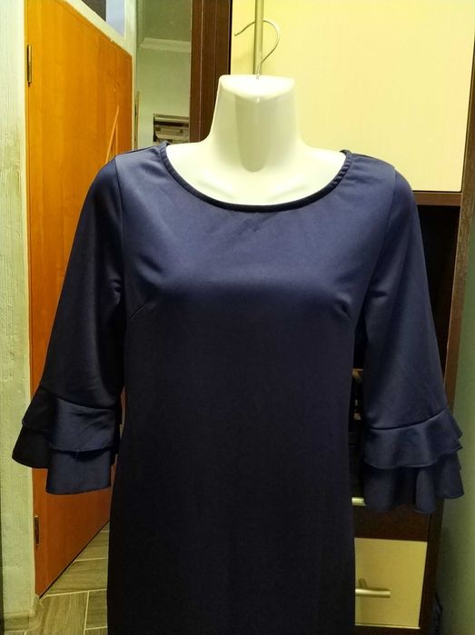 Стильна,темно-синя сукня,плаття 44 р