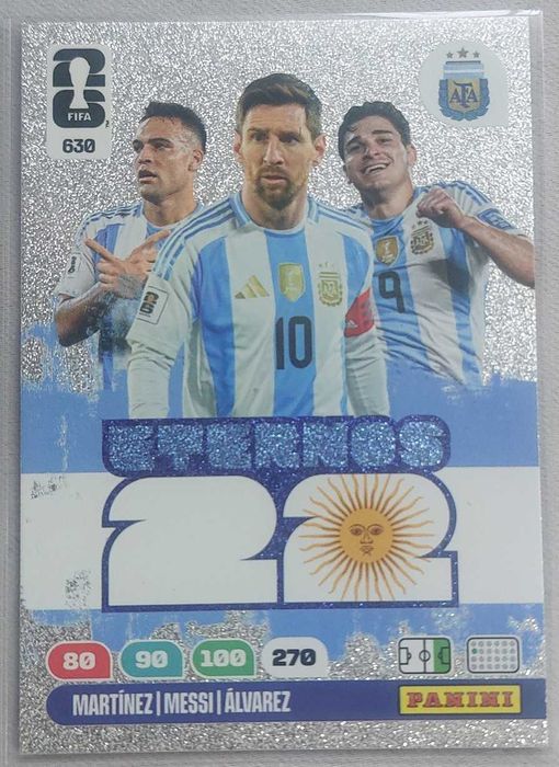 Cartas Panini Adrenalyn Fifa 2026 - Eternos 628 629 e 630 - ULTRA RARAS
