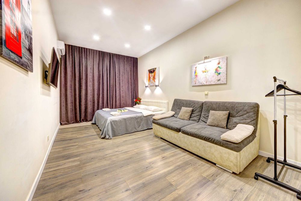 Квартира посуточно авторский ремонт 2к в центре м. «Олимпийская»