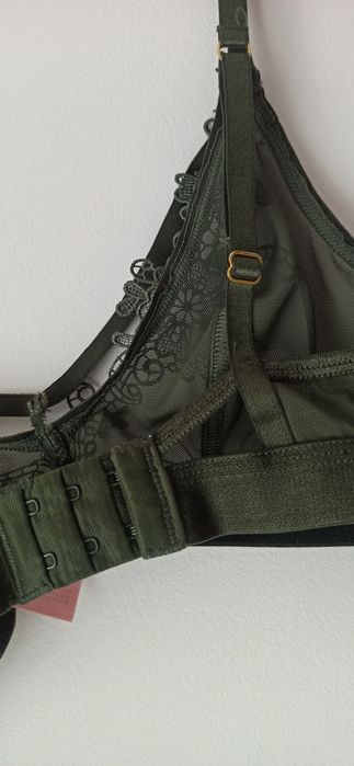 hunkemöller XS miękki koronka stanik biustonosz zielony