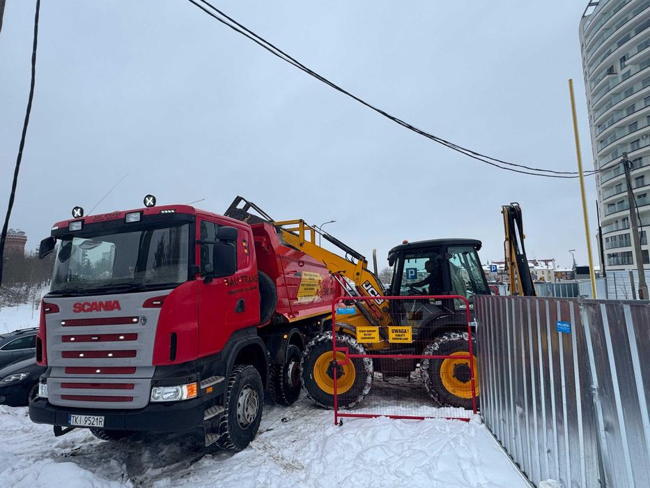 Usługi transportowe, wynajem wywrotek z kierowcą.