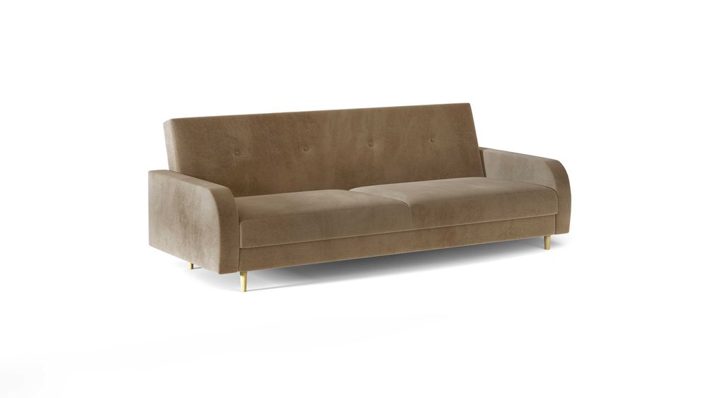 SOFA z pojemnikiem na pościel i funkcją spania do salonu sypialni