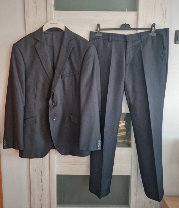 Garnitur granatowy r.M/L komplet męski sunset suits