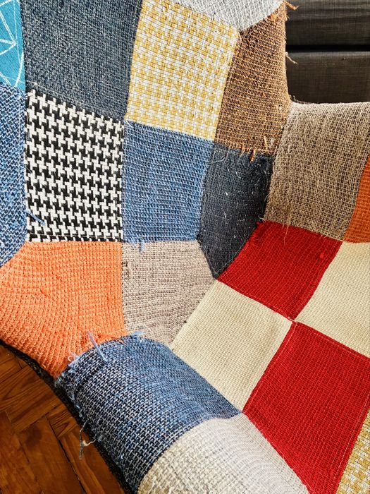 Cadeirão / Poltrona Patchwork Multicolor – Estilo Retro