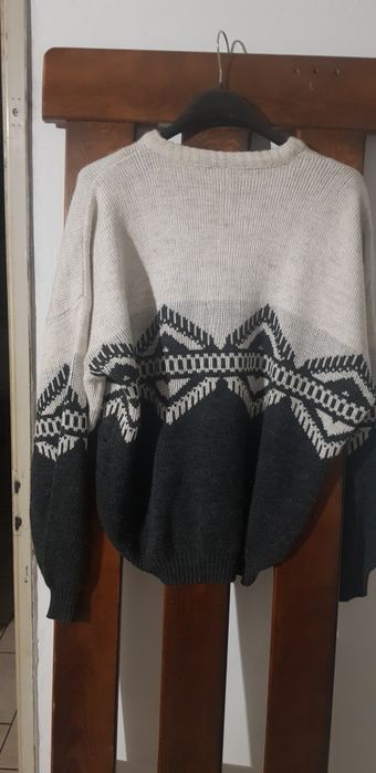 Sweter męski szary