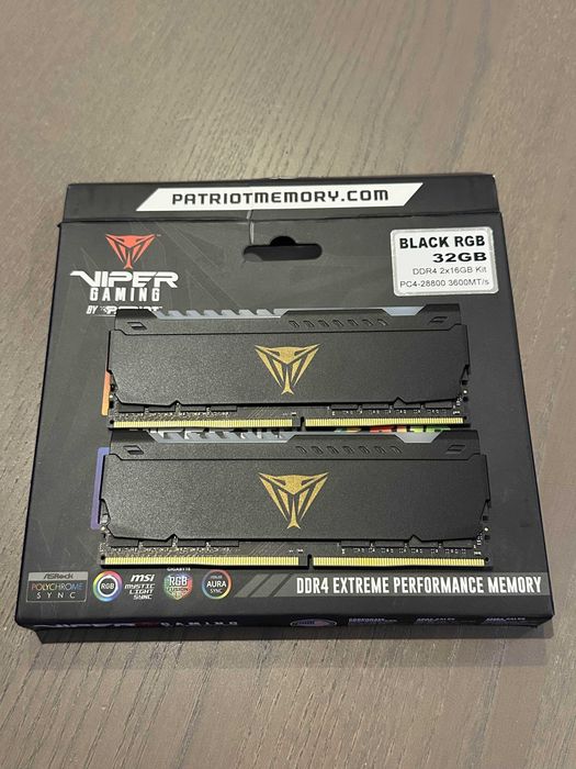 Patriot 32GB (2x16GB) 3600MHz CL18 RGB