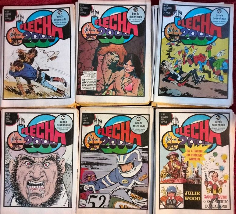 FLECHA 2000 BD 53 revistas e vols. 3 e 4 encadernados
