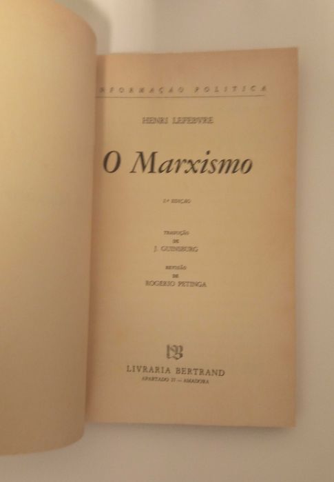 O Marxismo, de Henri Lefebvre