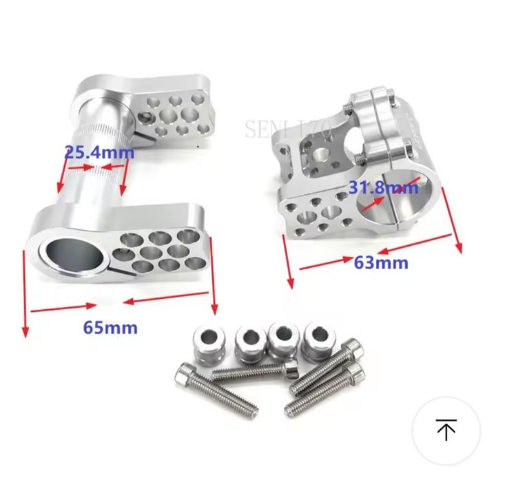 Вынос Для Велосипеда Самоката Регулируемый Алюминиевый 25.4/31.8