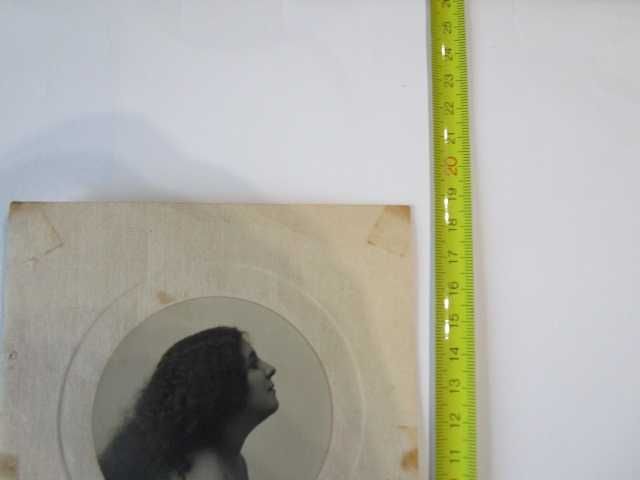 foto muita antiga actriz Teatro com dedicatória