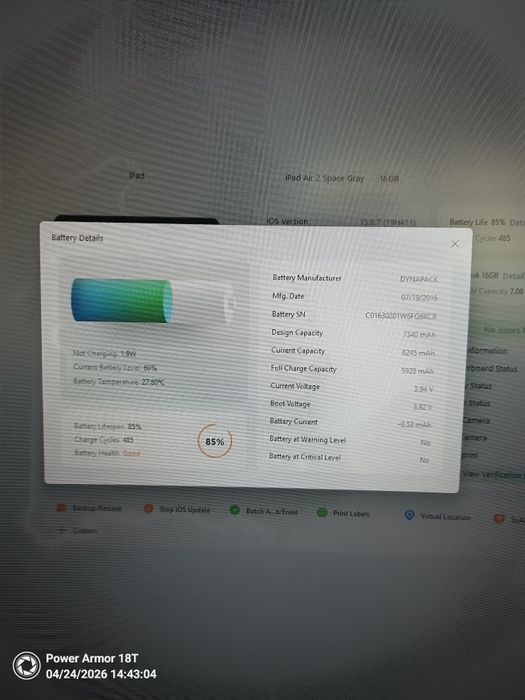 Apple iPad Air 2 16GB Cellular (2th gen) 2014 A1567