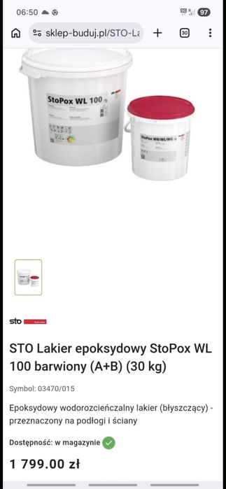 Lakier epoksydowy