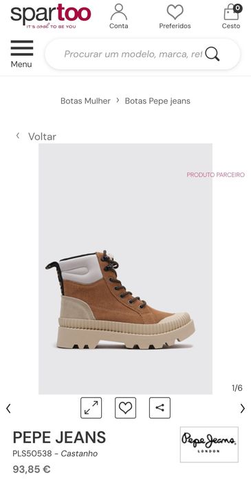 Vendo botas de Inverno Pepe Jeans como novas