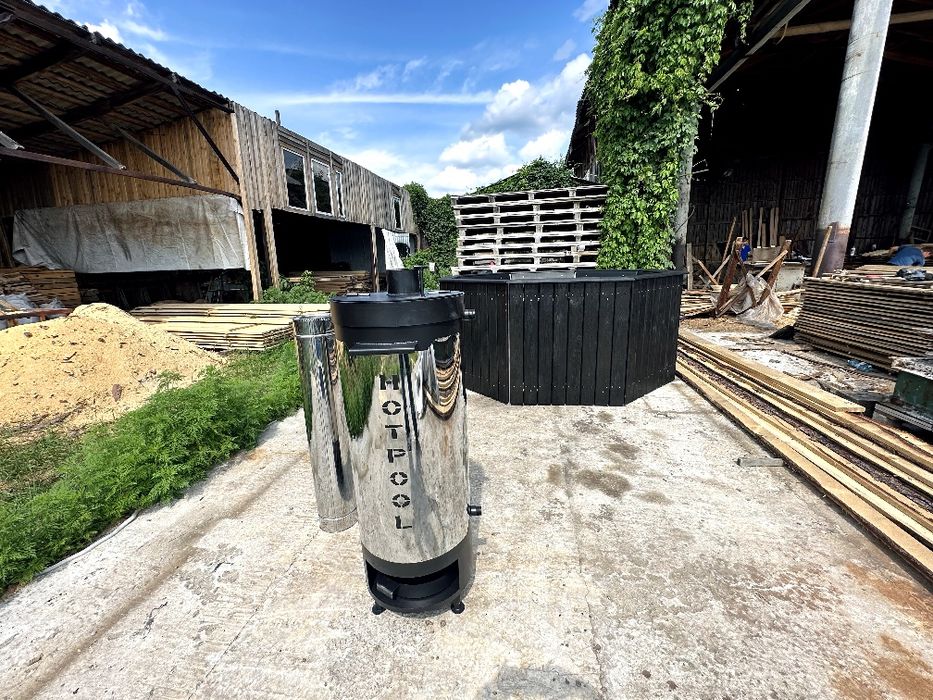 Нагреватель для бассейна на дровах с нержавеющей стали
