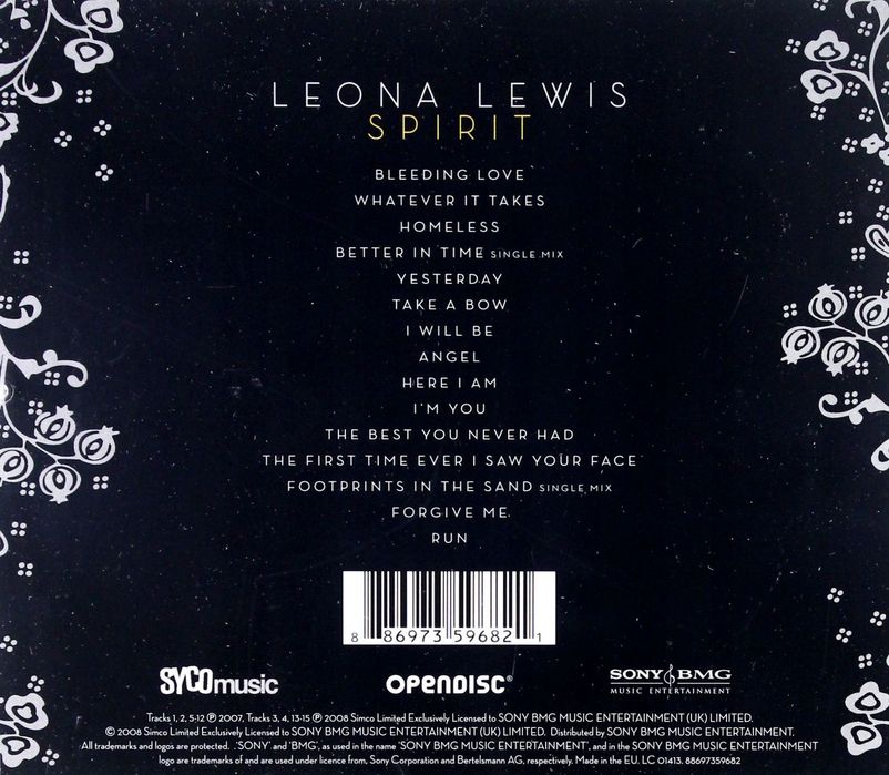 Cd Spirit Leona Lewis